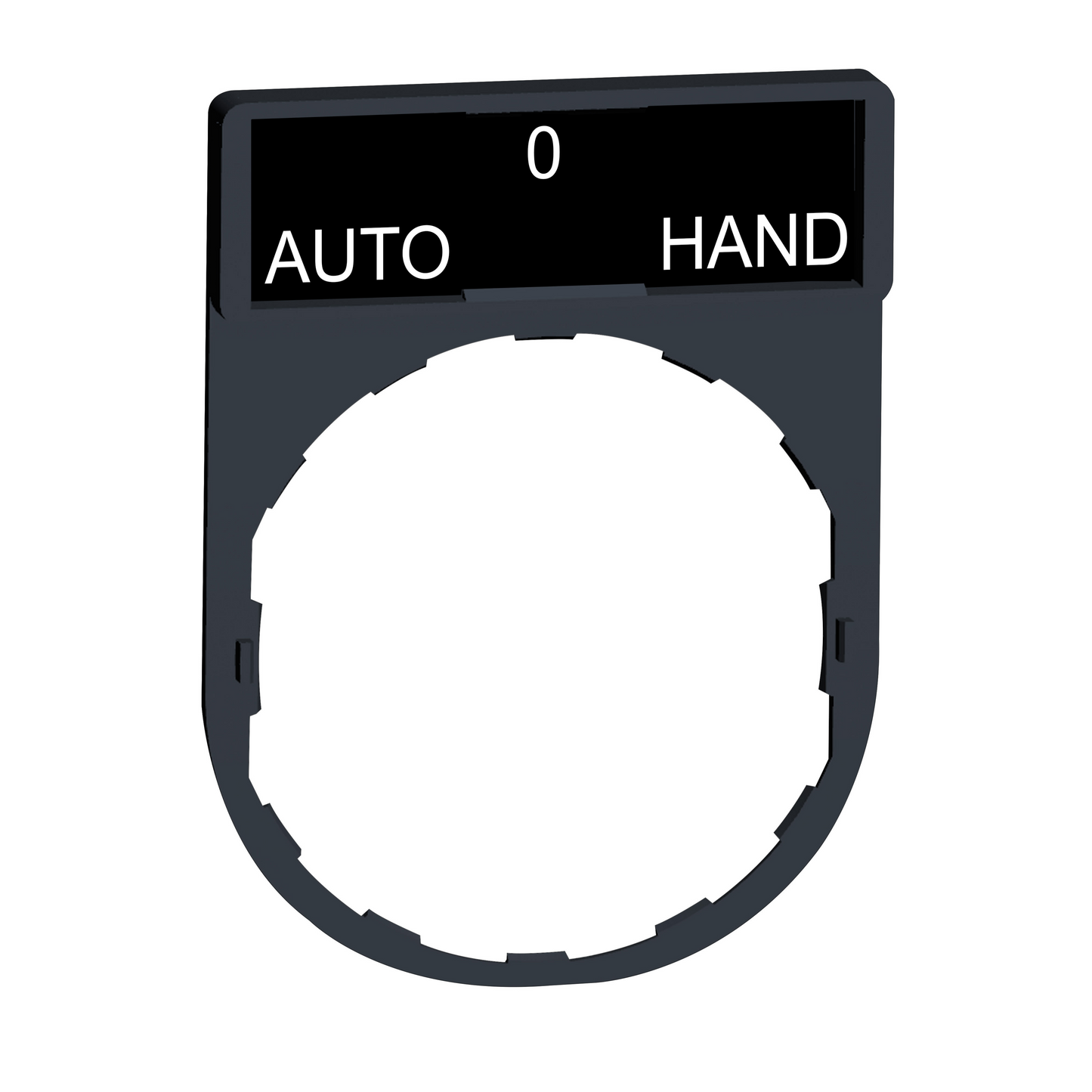 Schneider Electric-ZBY2385-Harmony porte étiquette 30 x 40 mm standard - Ø22 - avec étiquette AUTO-O-HAND