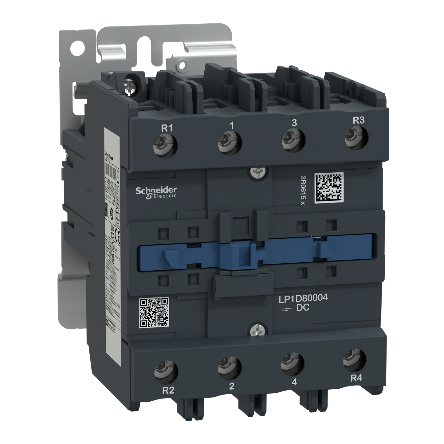 Schneider Electric-LP1D80004BW-TeSys LP1D - contacteur - 4P - AC-1 440V - 125A - bobine 24Vcc - plage large
