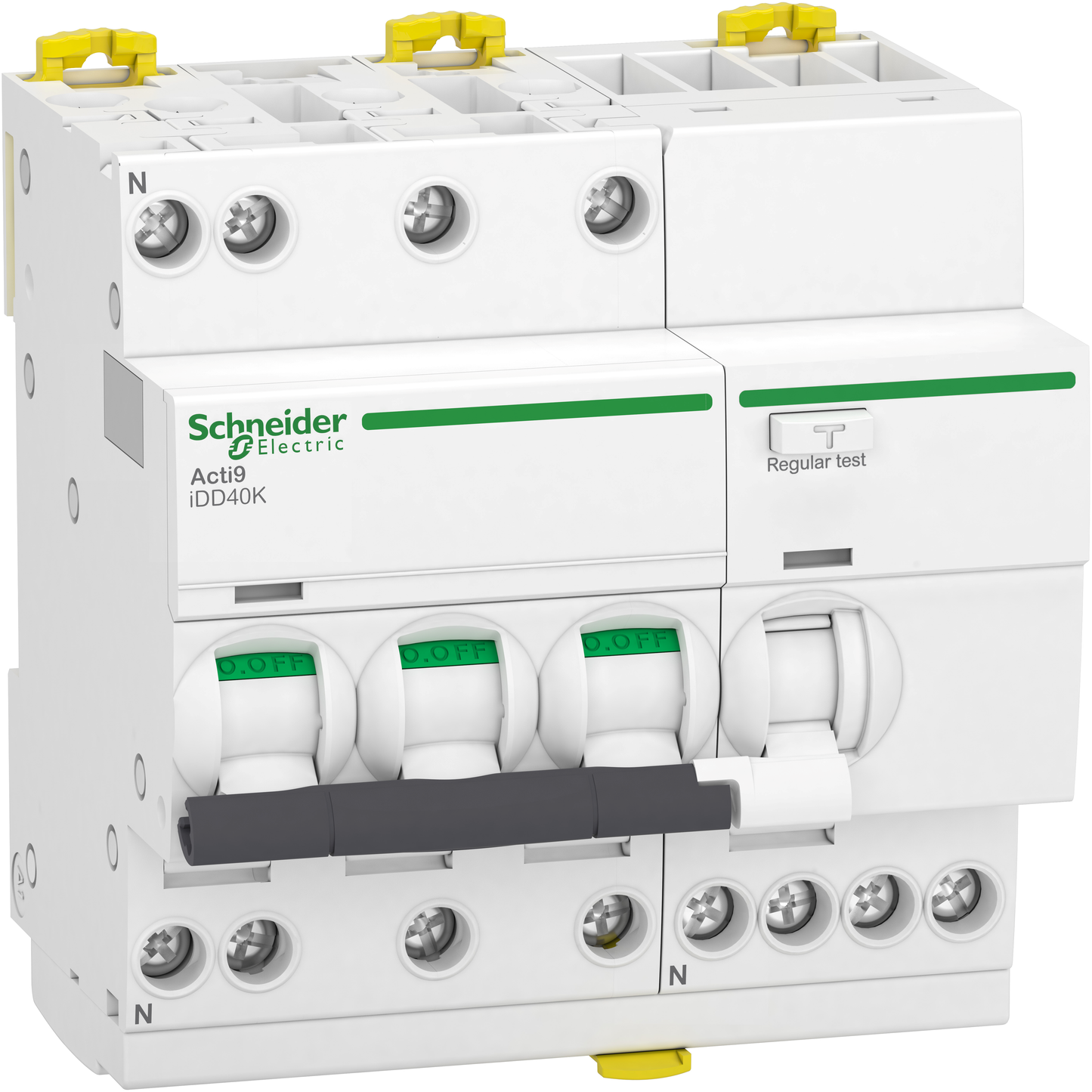 Schneider Electric-A9DK1716-Acti9 iDD40K - Disjoncteur dif - 3P+N - 16A - Crb C 4500A/4,5kA - 30mA Type AC