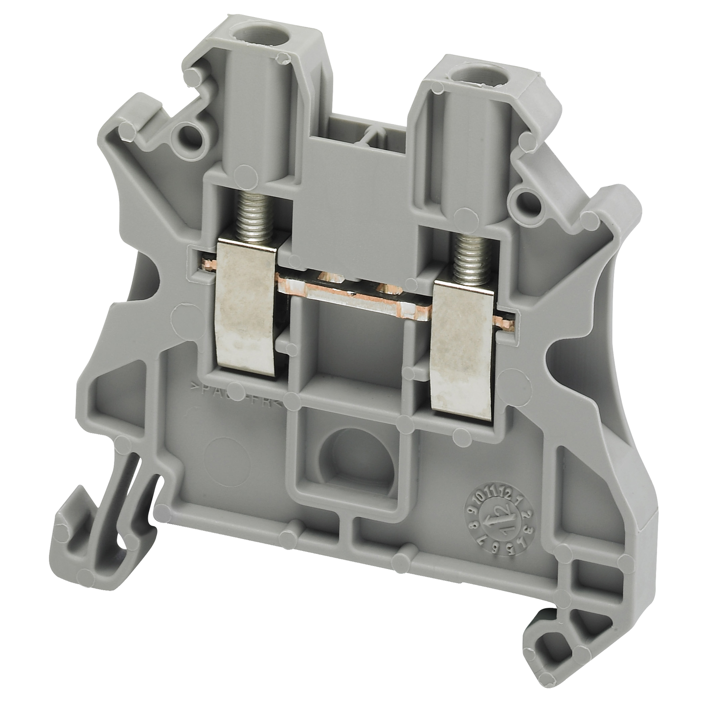 Schneider Electric-NSYTRV22-Borne à vis - passant - 2 points - 2,5mm² - gris