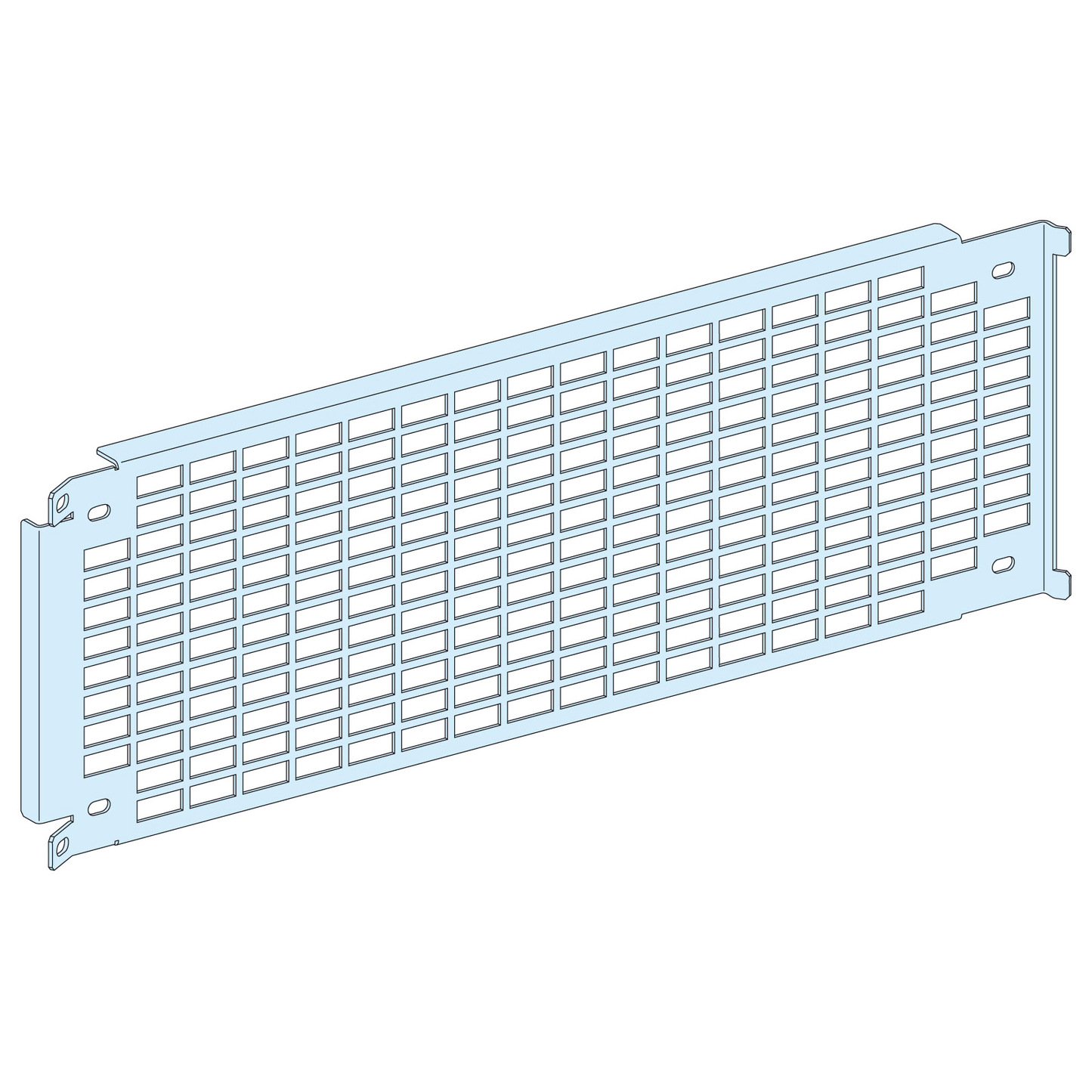 Schneider Electric-LVS03571-PrismaSeT P - Platine perforée 4M + 4 traverses pour réglage en prof.