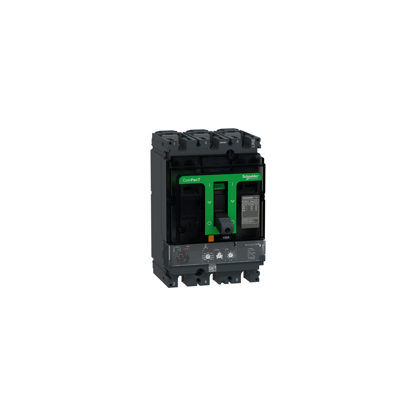 Schneider Electric-C25V32M150-Dsj ML2.2M 150A 3P3D NSX250HB1