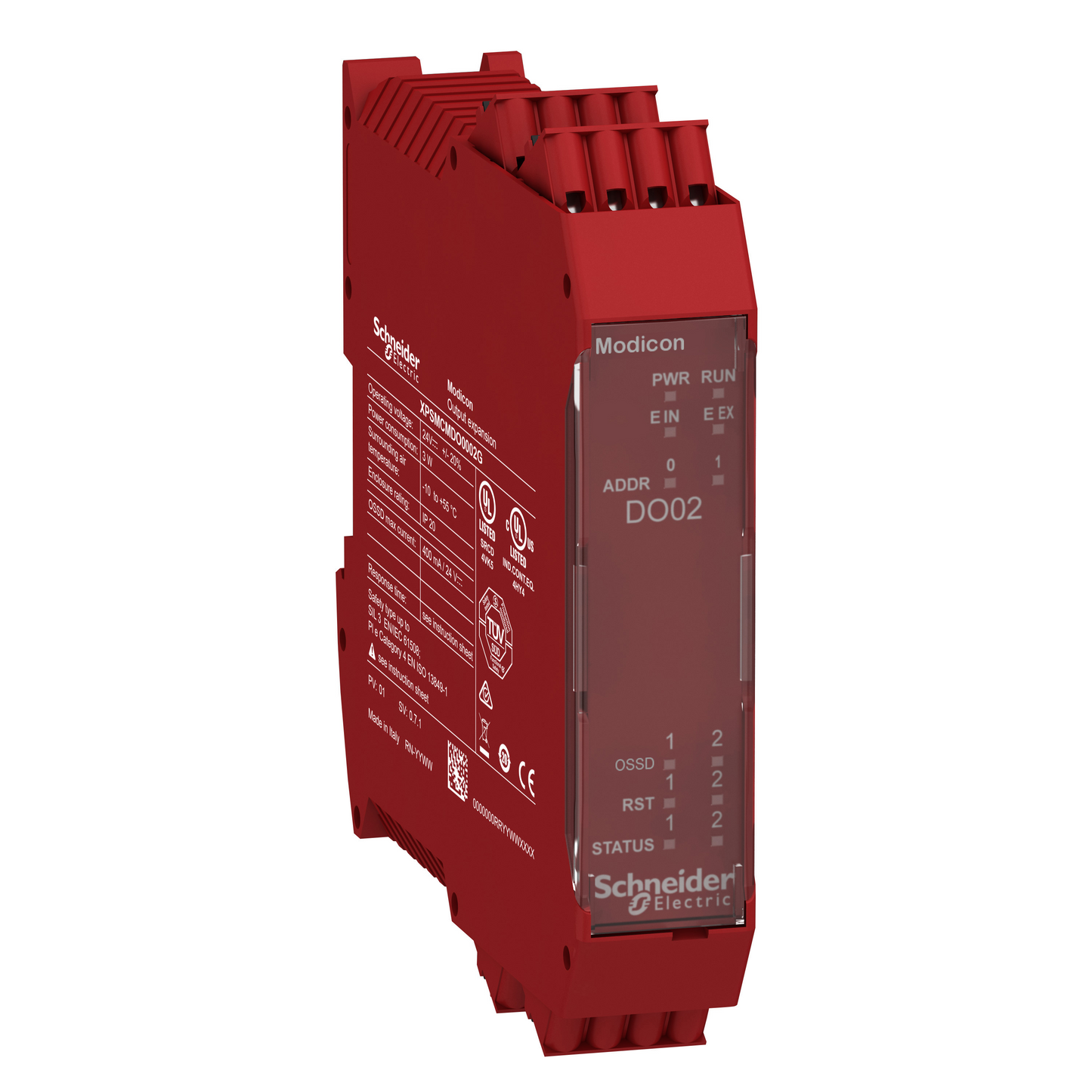 Schneider Electric-XPSMCMDO0002G-Preventa XPSMCM - module extension 2 sorties OSSD connecteur à ressort