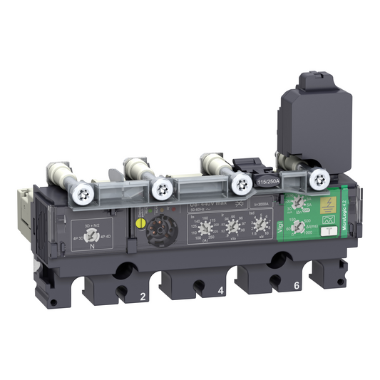 Schneider Electric-C1044V100-ComPacT NSX - Déclencheur MicroLogic 4.2 Vigi 100A - 4P4D pour NSX100-250
