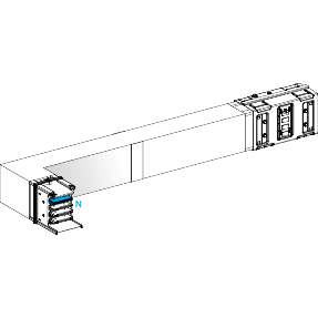 Schneider Electric-KSA630DLL42F-Canalis KSA - coude spéc. coupe feu 630A montage à gauche - A=70-1200mm-B=300mm