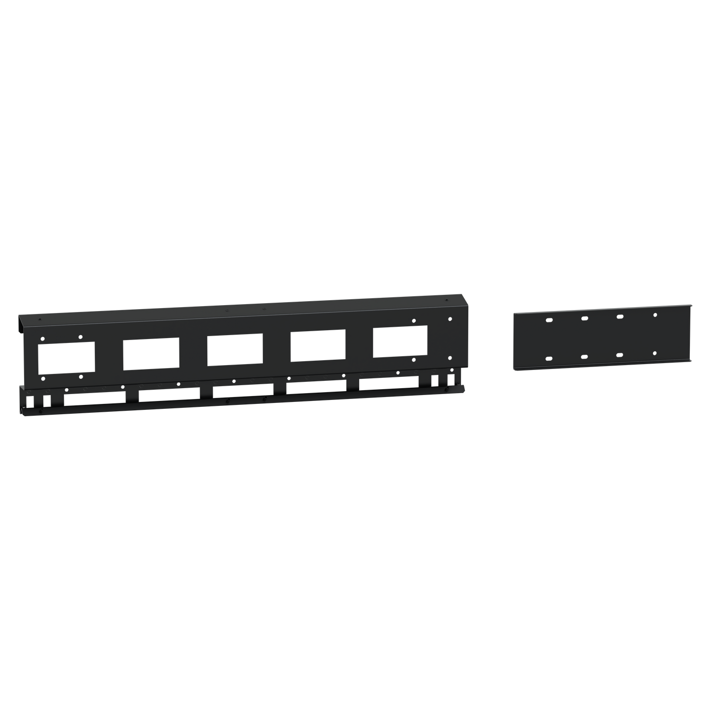 Schneider Electric-KEV0400SR1200-Rail horiz. -x2-1200mm-RAL9005