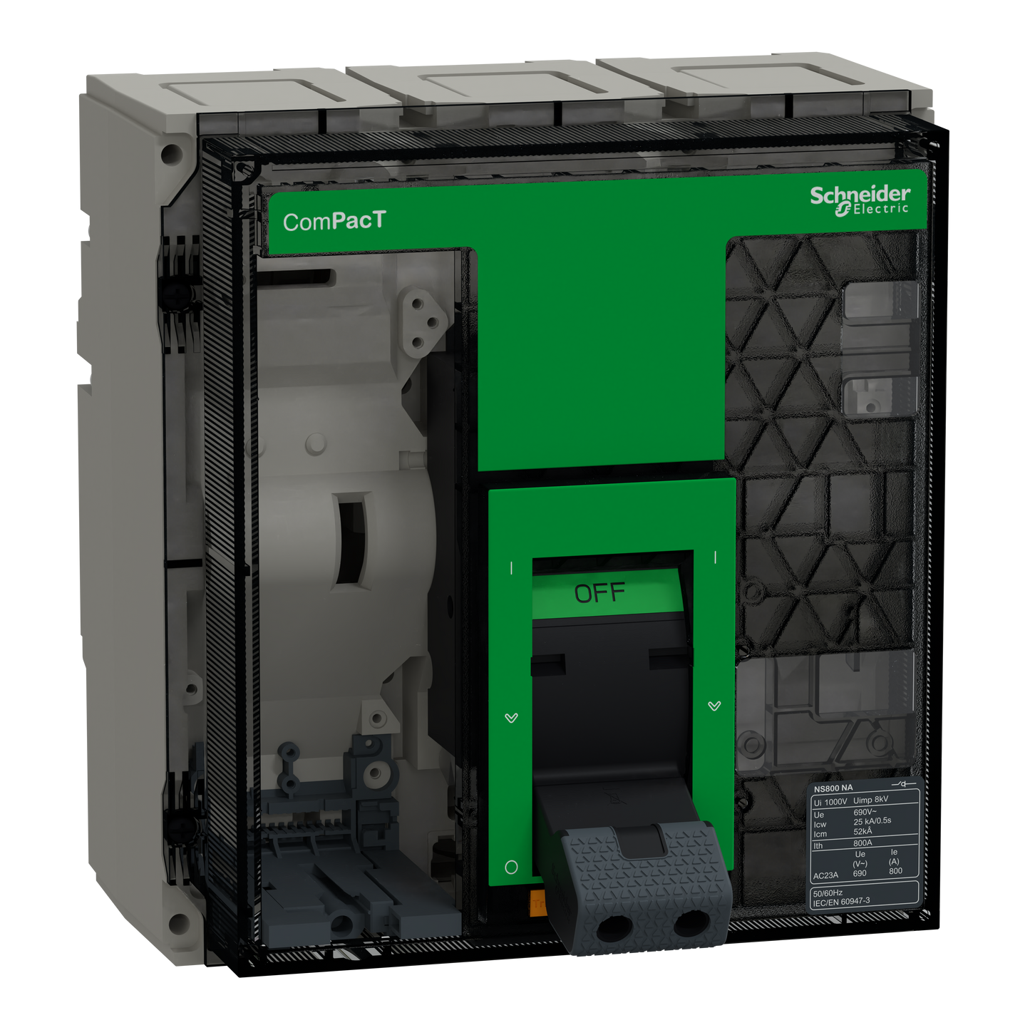 Schneider Electric-C080S3FM-ComPacT NS800NA - bloc interrupteur sans déclencheur - 3P - fixe - manuel