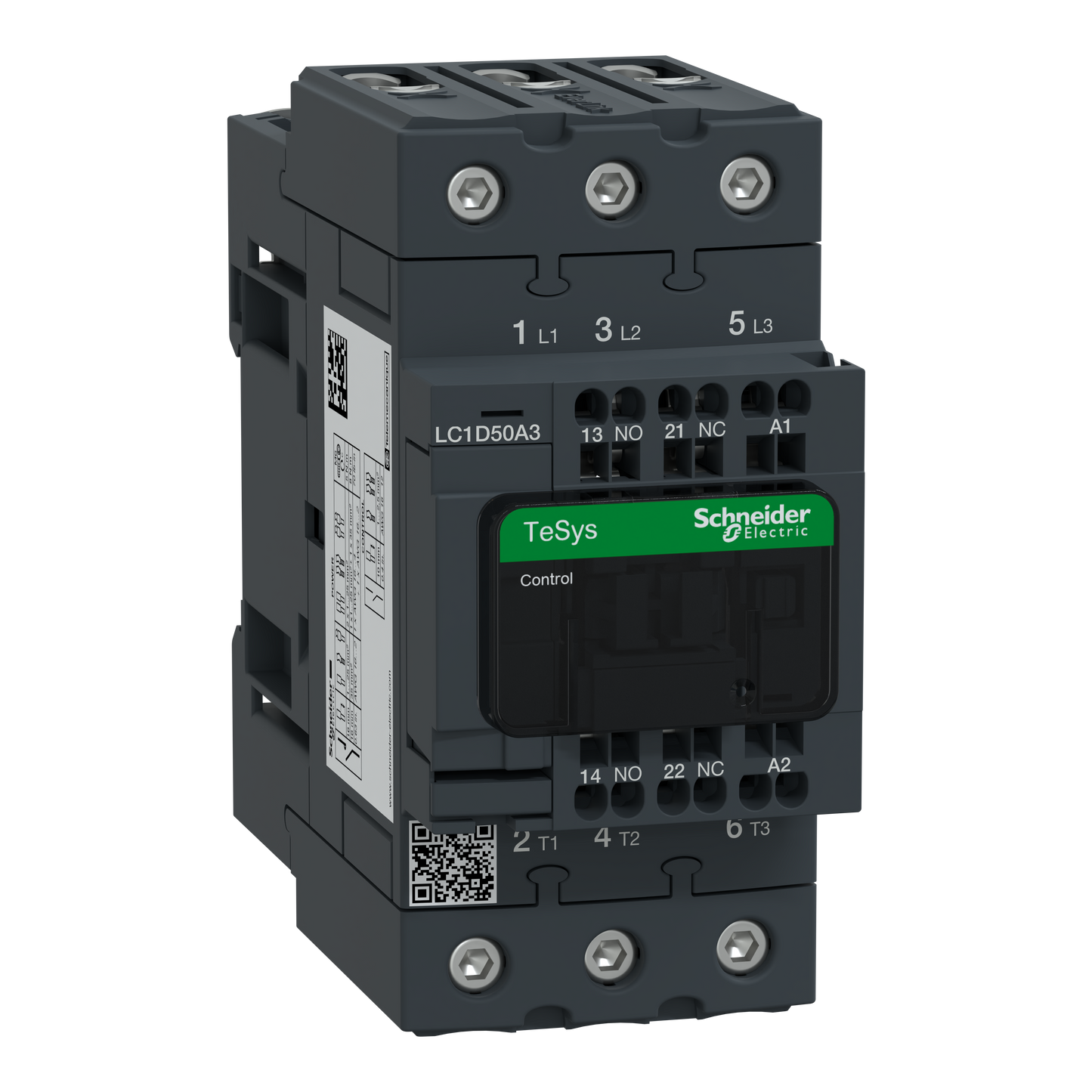 Schneider Electric-LC1D50A3M7-TeSys D - Cont everlink 3p ac3 440v 50a ctrl ress bob 220vca 50/60hz