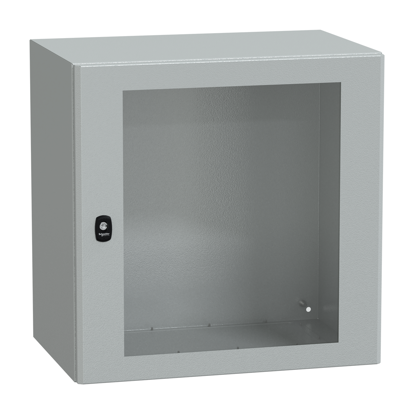 Schneider Electric-NSYS3D6640T-PanelSeT S3D - Enveloppe acier - H600xL600xP400 mm - porte vitrée