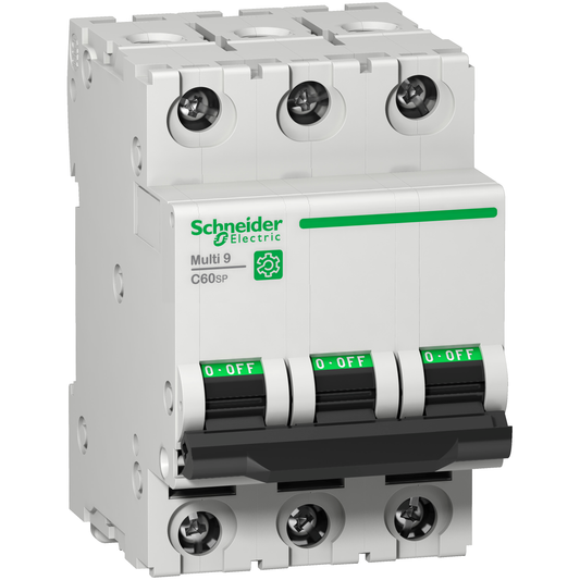 Schneider Electric-M9F21340W-W-Multi9 C60SP 3P B 40A MCB