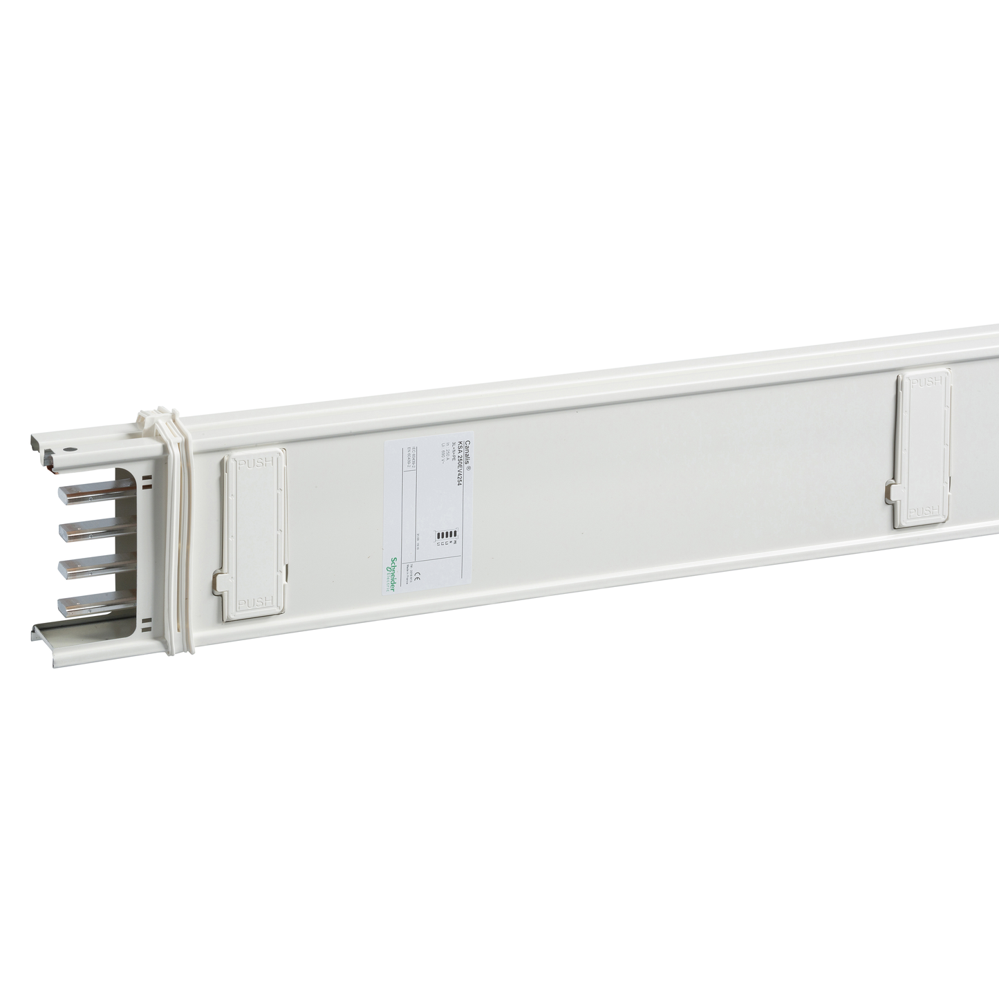 Schneider Electric-KSA250EV4254-Canalis KSA - colonne montante 250A - 2.5 m - 4 trappes de dérivation