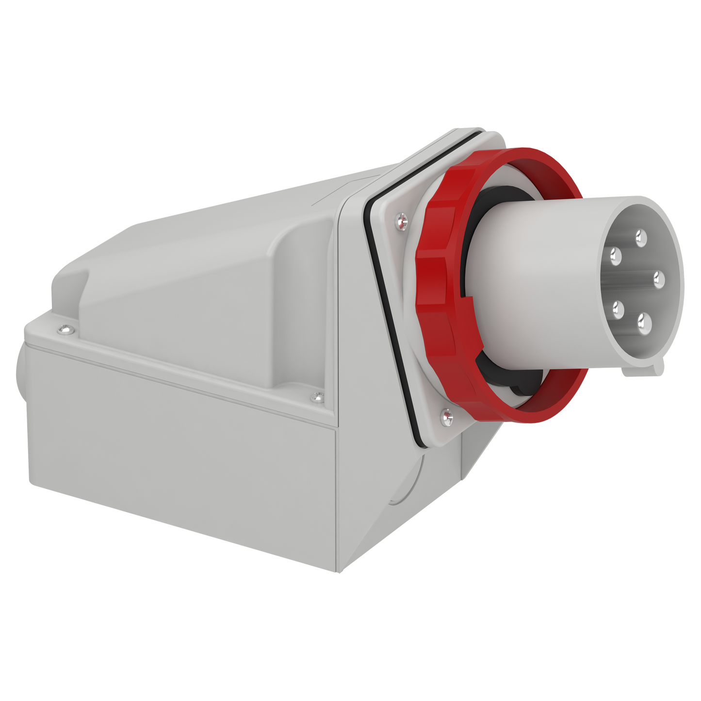 Schneider Electric-81583-Mureva - socle de connecteur industriel - 63 A - 3P+N+T - 380..415 V CA - IP67