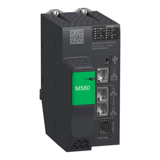 Schneider Electric-BMEH582040-CPU M580 redondant (Hot Standby), 8 MB mémoire interne, 8 stations RIO (X80)
