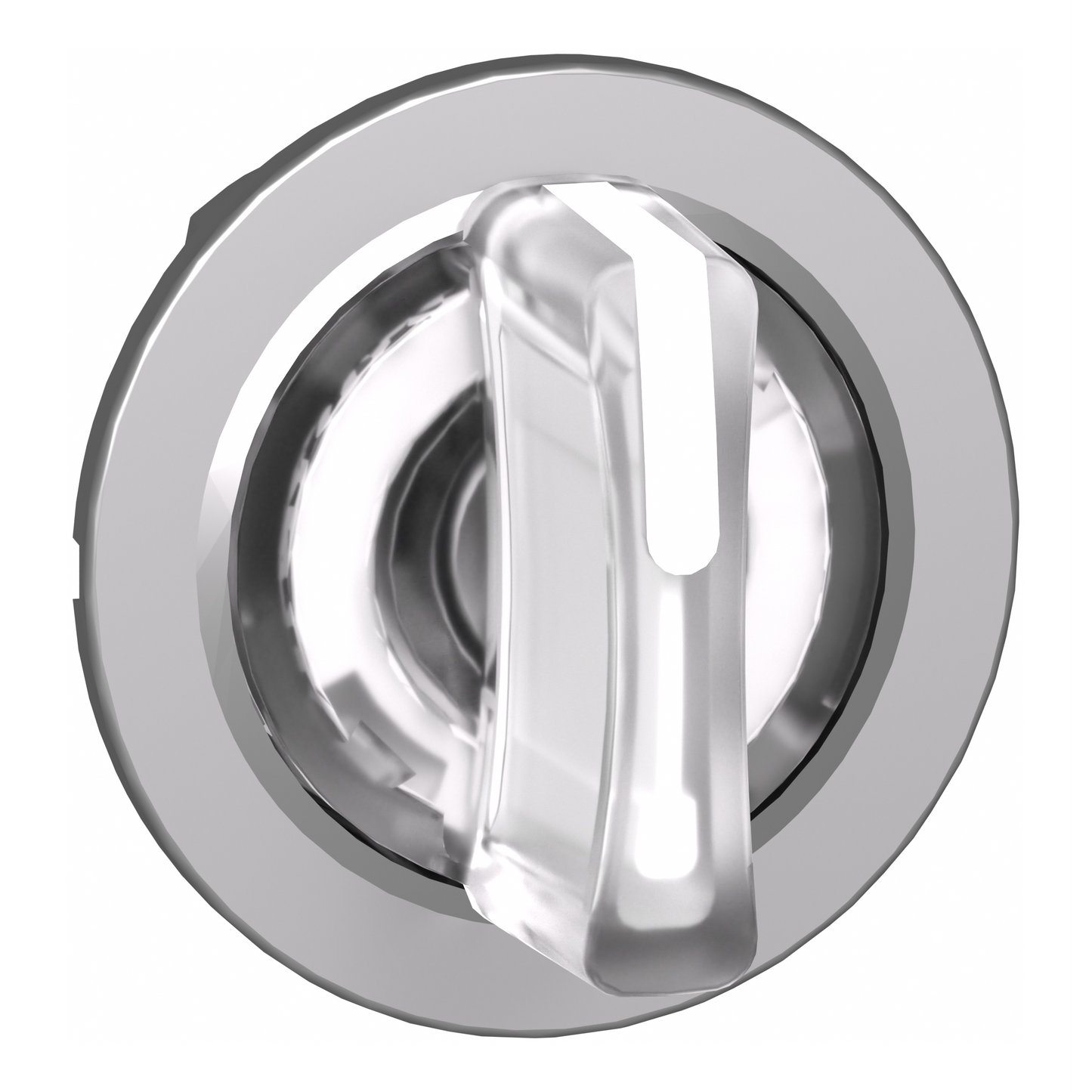 Schneider Electric-ZB4FK1313-Harmony XB4 - tête bouton à manette lumineux - flush - 3 pos fix - blanc