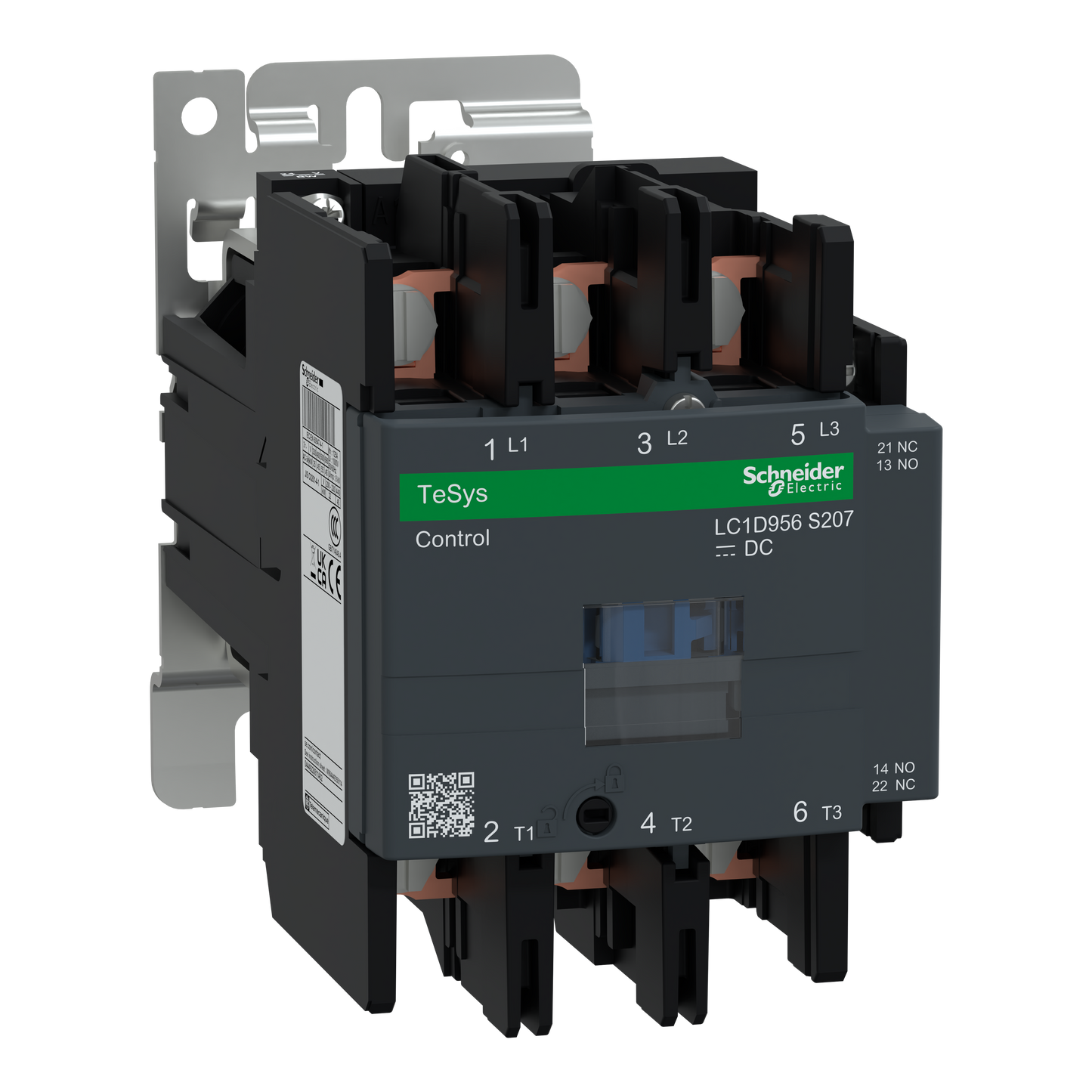 Schneider Electric-LC1D956BWS207-TeSys D - contacteur EN45545 - 3P(3NO) - AC3 <=440V 95A - 24Vcc - cosses fermées