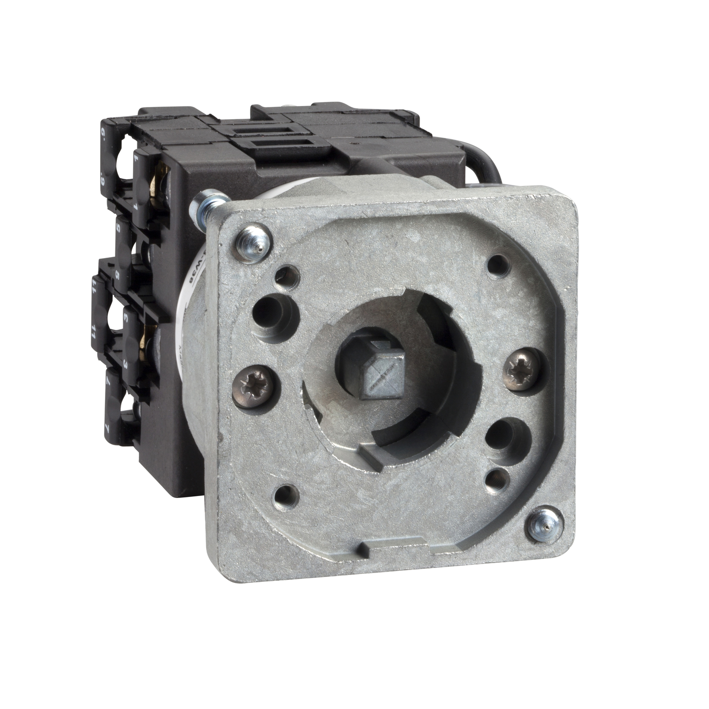 Schneider Electric-K1G007NX-Harmony K - corps pour sél. à gradins - 1 pôle - 45° - 12A - fixation Ø22mm
