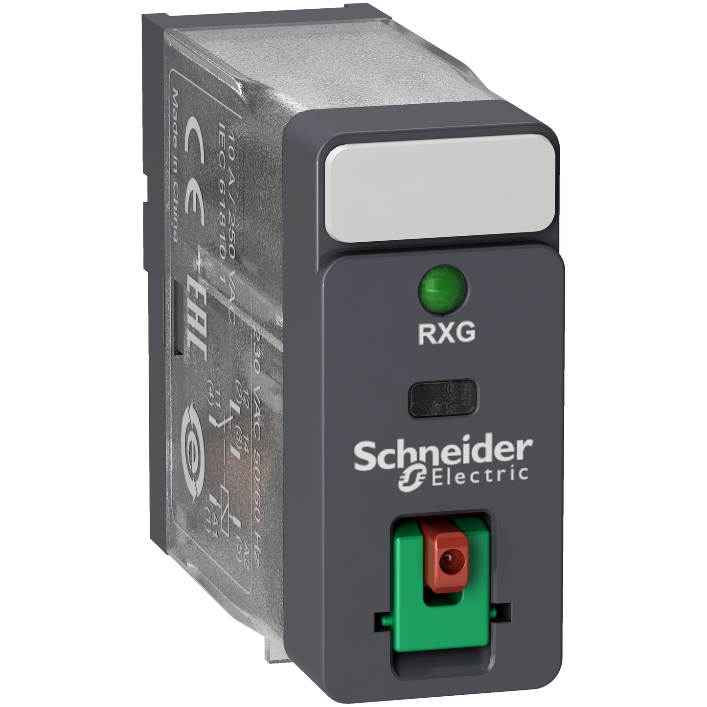 Schneider Electric-RXG12B7-Harmony  RXG - relais interface - embrochab - test - DEL - 1OF - 10A - 24VAC