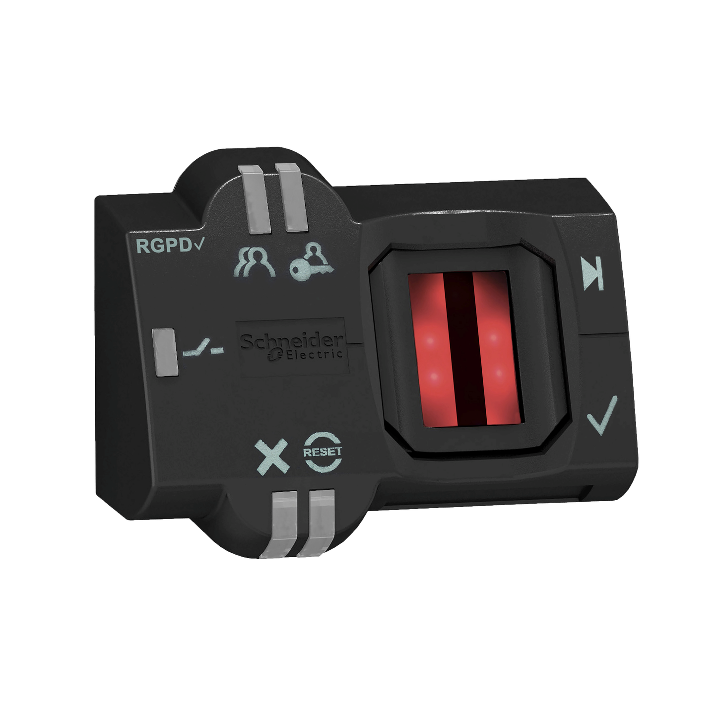 Schneider Electric-XB5S6B2L2-Harmony XB5S - Bouton biométrique - bistable - RGPD - PNP - 24VACDC - câble 2m