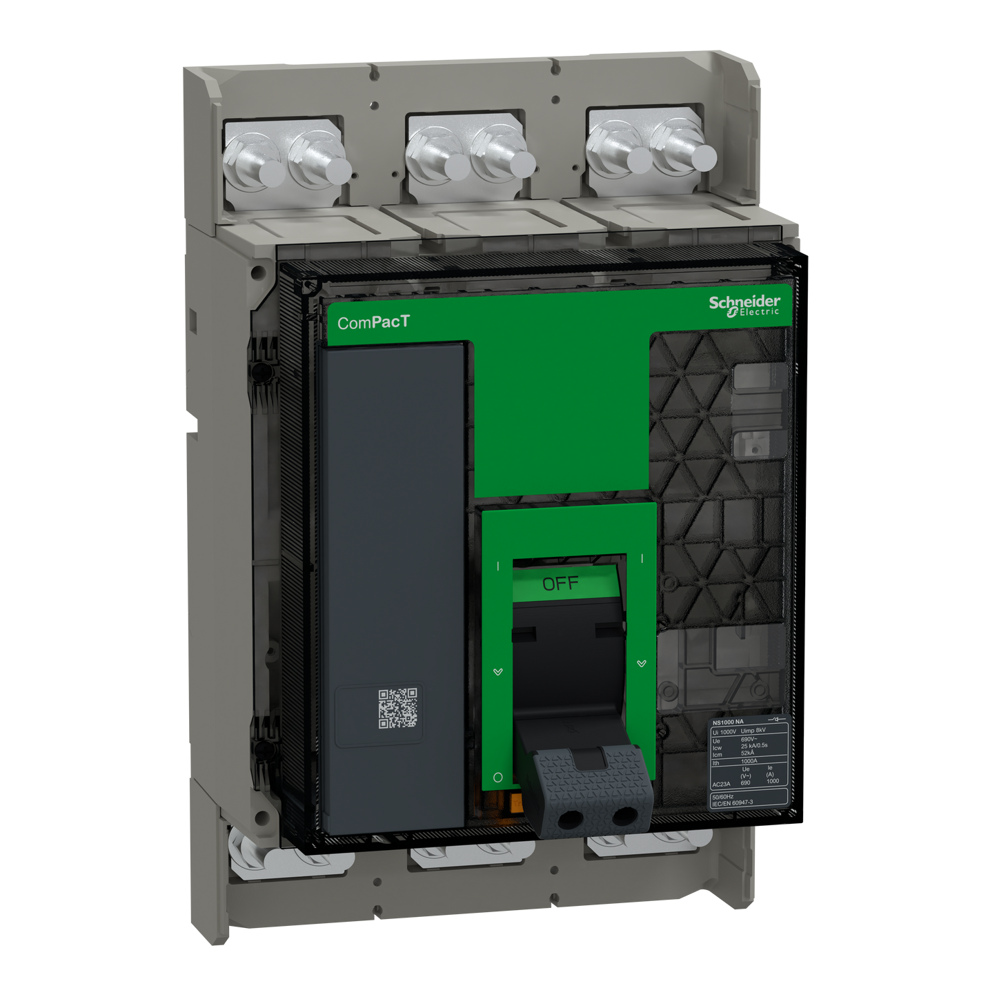 Schneider Electric-C100S3NAFM-ComPacT NS1000NA - interrupteur-sectionneur - 1000A - 3P - fixe - manuel
