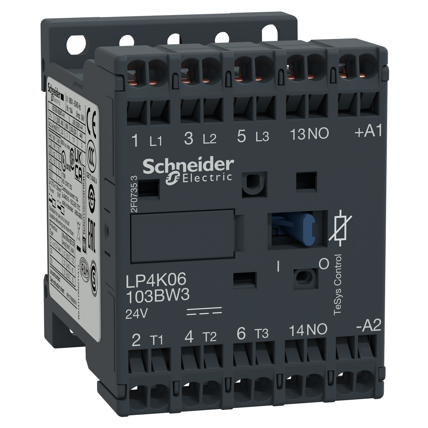 Schneider Electric-LP4K06103BW3-CONT 3P F BC RESS.24V DC
