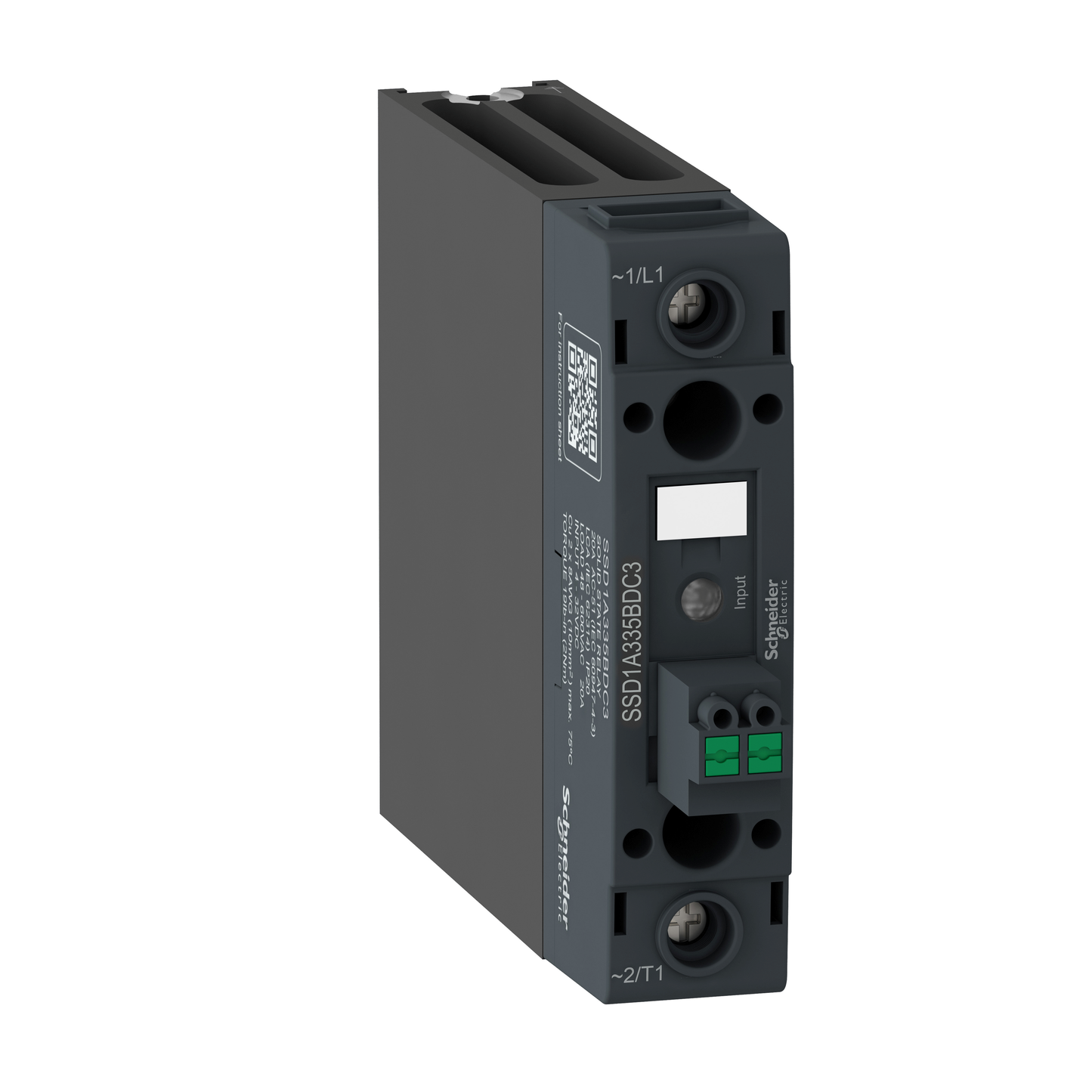 Schneider Electric-SSD1A335M7C3-relais statique - rail DIN, 1 phase, simple phase