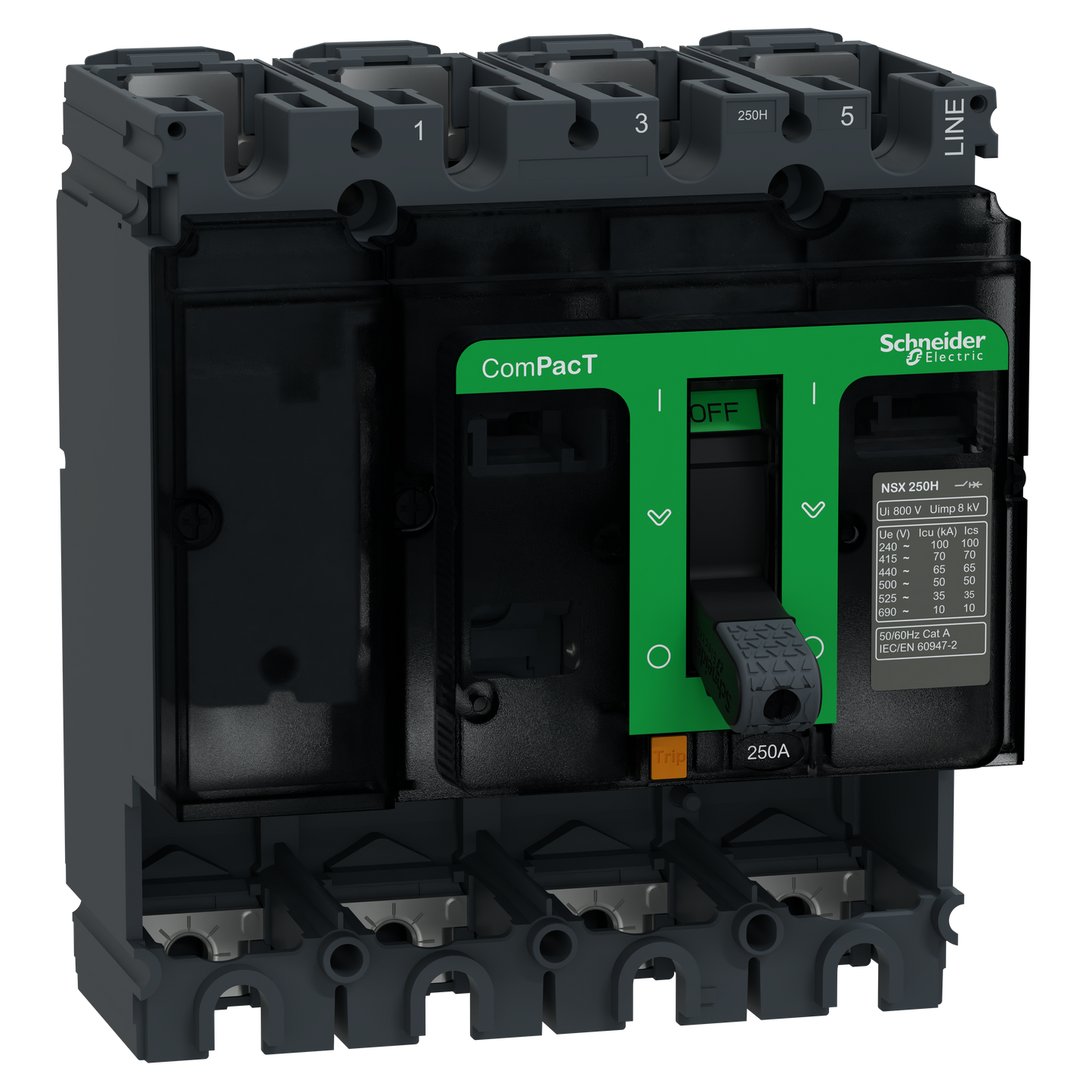 Schneider Electric-C25H4-NSX250H blc coupure 4P 250A fx