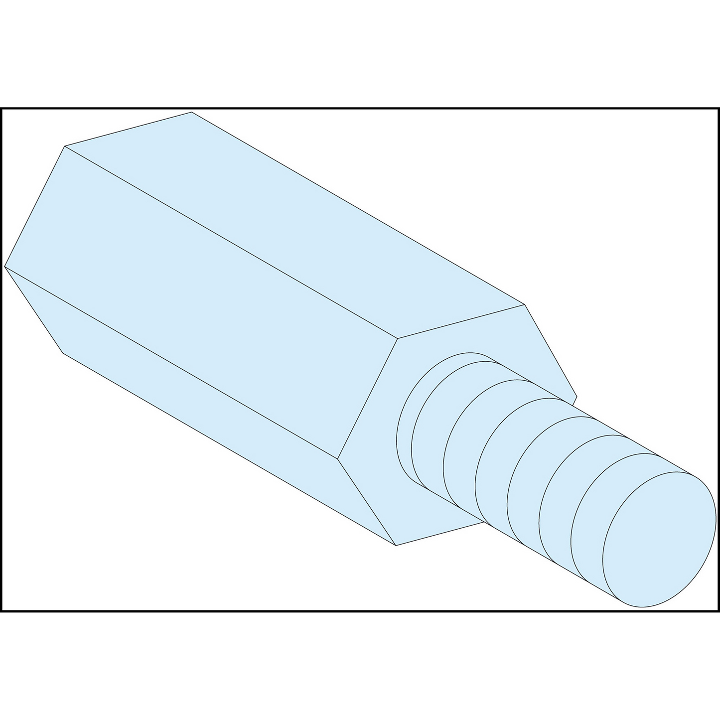 Schneider Electric-LVS03196-PrismaSeT G - Entretoise hexagonale - M6 - Haut.=23mm - lot de 4