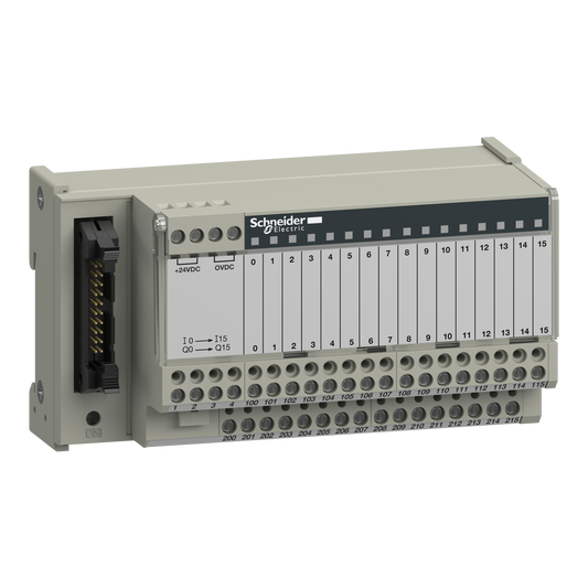 Schneider Electric-ABE7H16R21-Telefast ABE7 - embase de raccordement passive - 16 entrées ou sorties - DEL