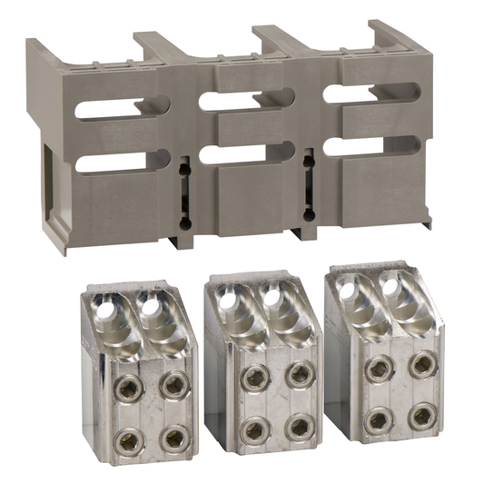 Schneider Electric-33640-ComPacT NS - bornes + cache-bornes pour 4 câbles 240mm² - 3P - pour NS630-1600 F