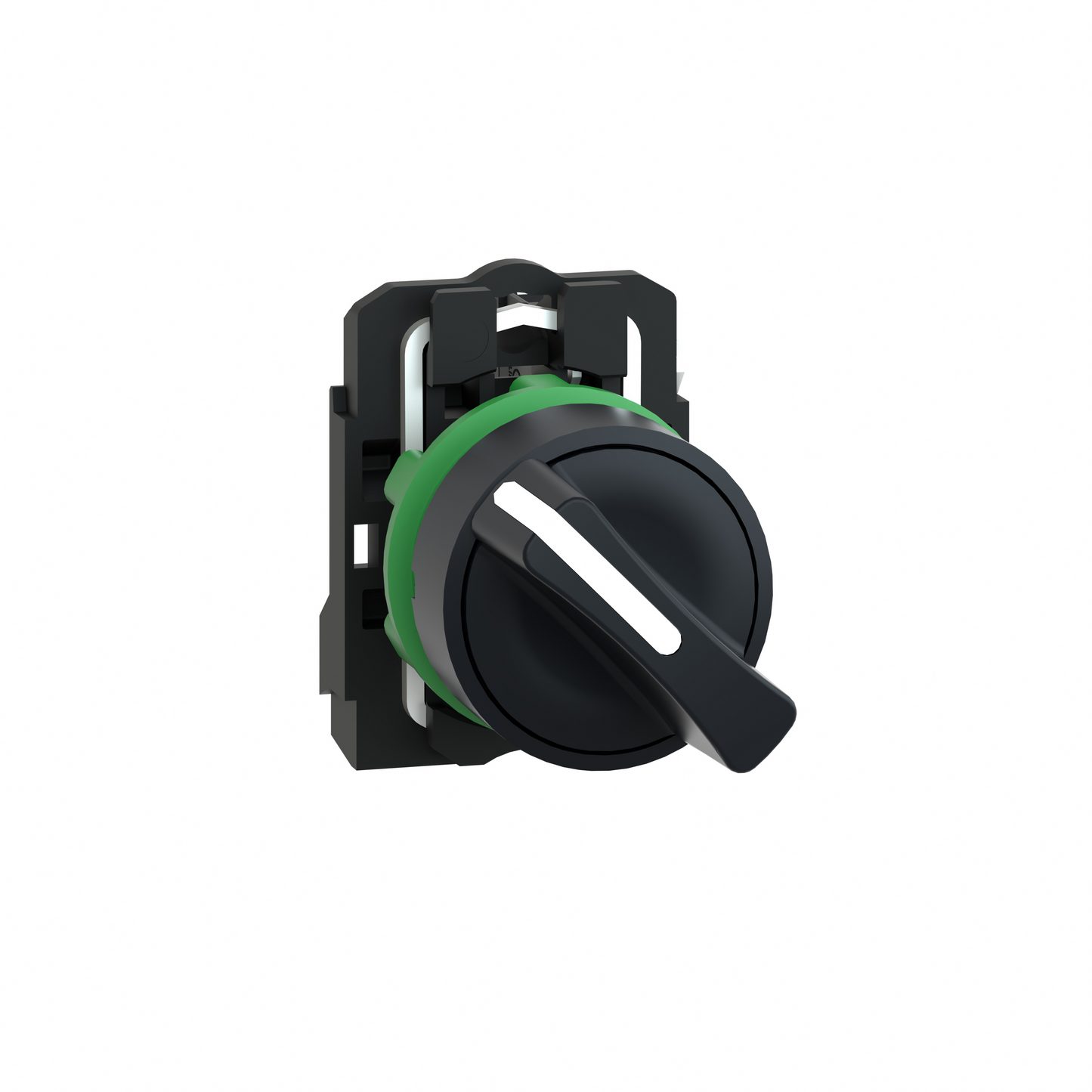 Schneider Electric-XB5AD21-Harmony XB5 - bouton tournant manette - Ø22 - 2 pos fix - noir - 1F - vis étrier