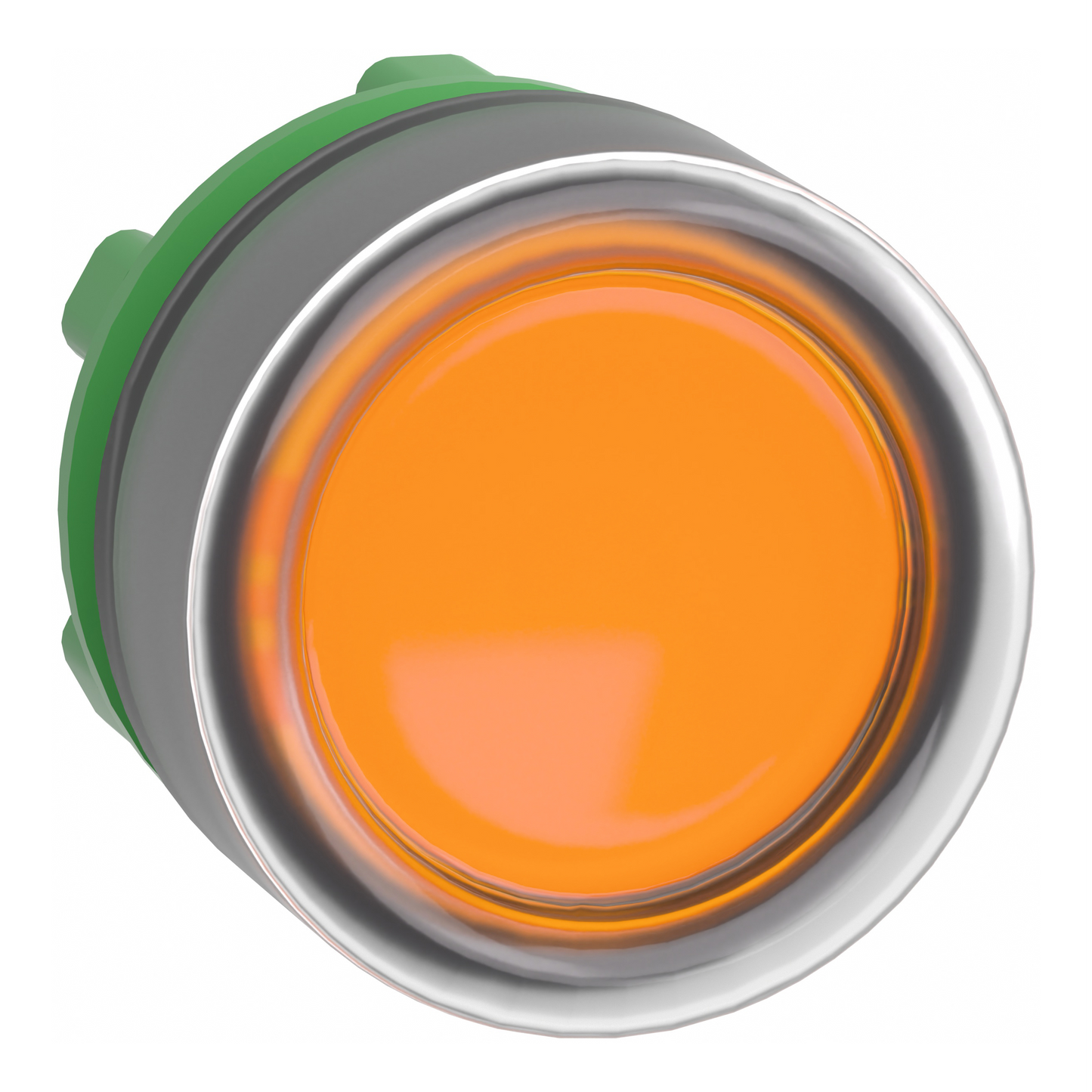 Schneider Electric-ZB5AW553-Harmony XB5 - tête bouton poussoir lumineux DEL - Ø22 - capuchonné - orange