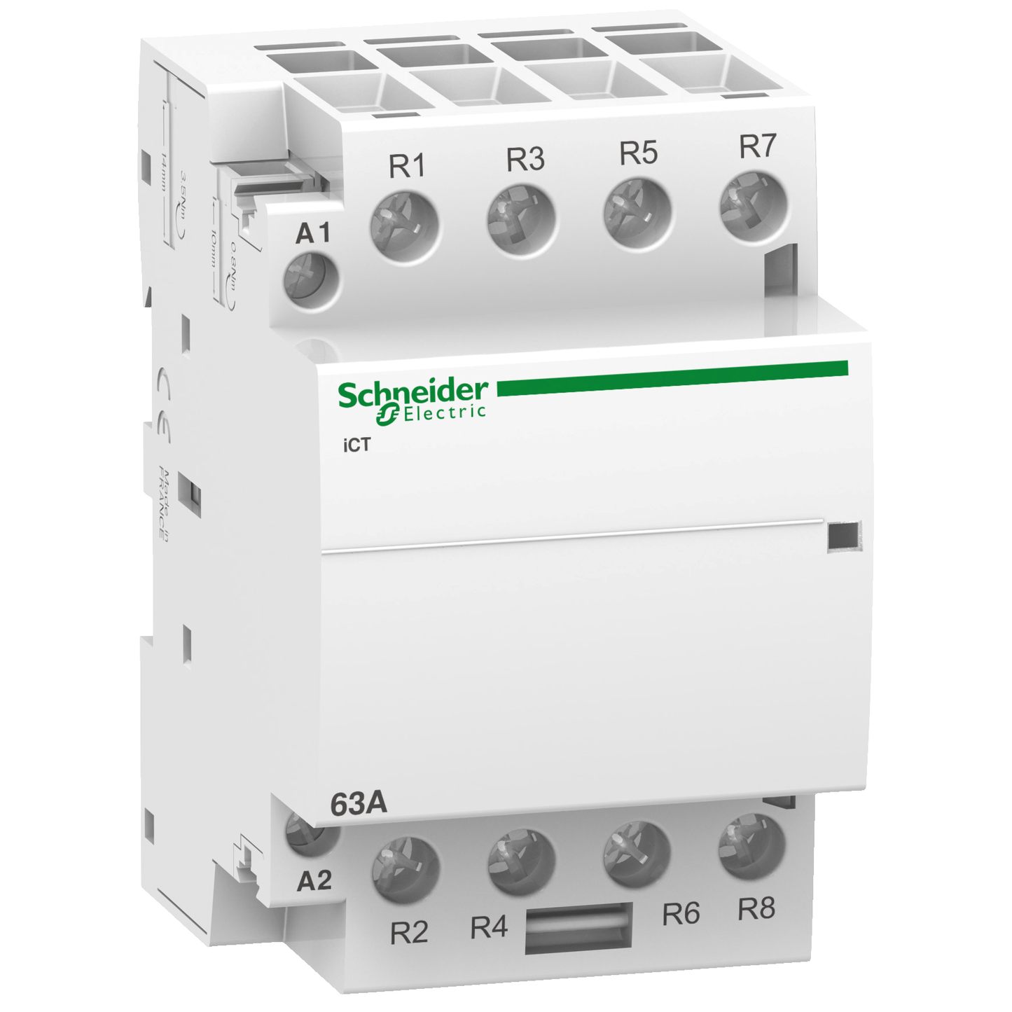 Schneider Electric-A9C20167-Acti9 iCT - Contacteur auxiliarisable - 4P - 63A - 4NF - 24Vca - 50Hz