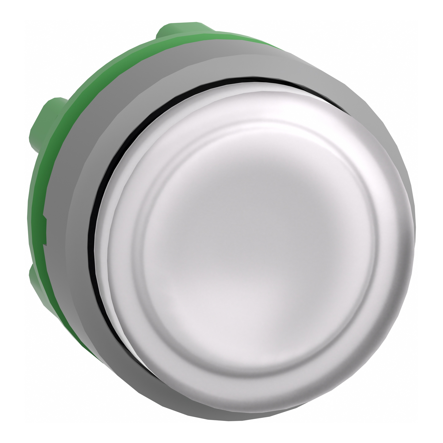 Schneider Electric-ZB5AH13C0-Harmony XB5 - tête bouton pousser-pousser lumineux - Ø22 - col grise - blanc