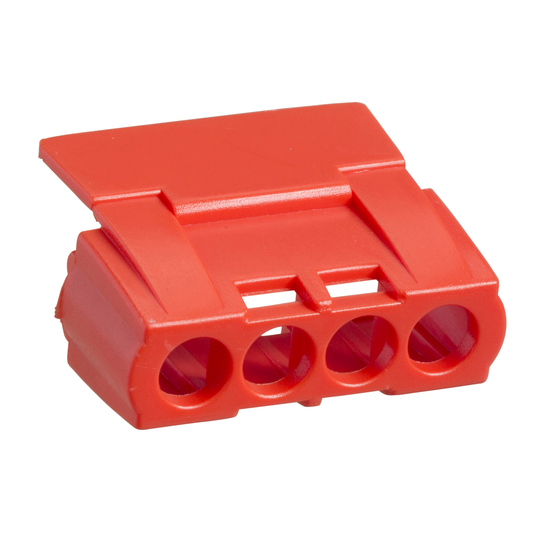 Schneider Electric-13588-MUREVA - capot IP2 pour bornier 4 trous - rouge
