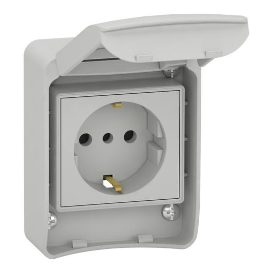Schneider Electric-81141-SOCLE PRISE LOGT 10 16A I