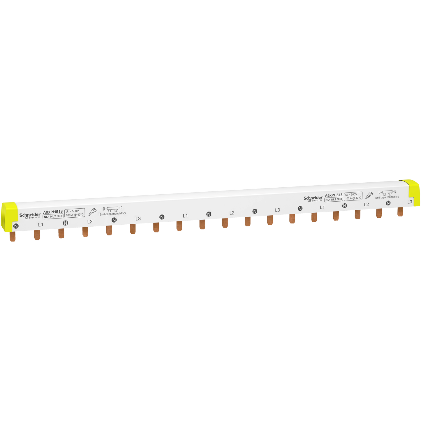 Schneider Electric-A9XPH518-Acti9 iC60 - peigne à dents - 3 x N+P - 100A - 18 modules de 18mm