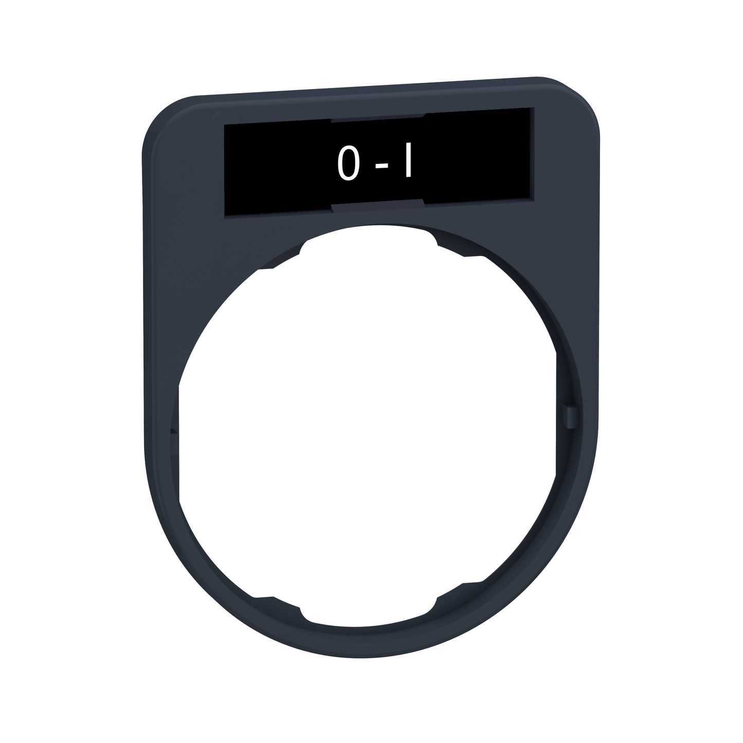 Schneider Electric-ZBYF2178-Harmony - porte-étiquette plate 30x40 - flush - plastique noir - étiq 8x27 - O-I