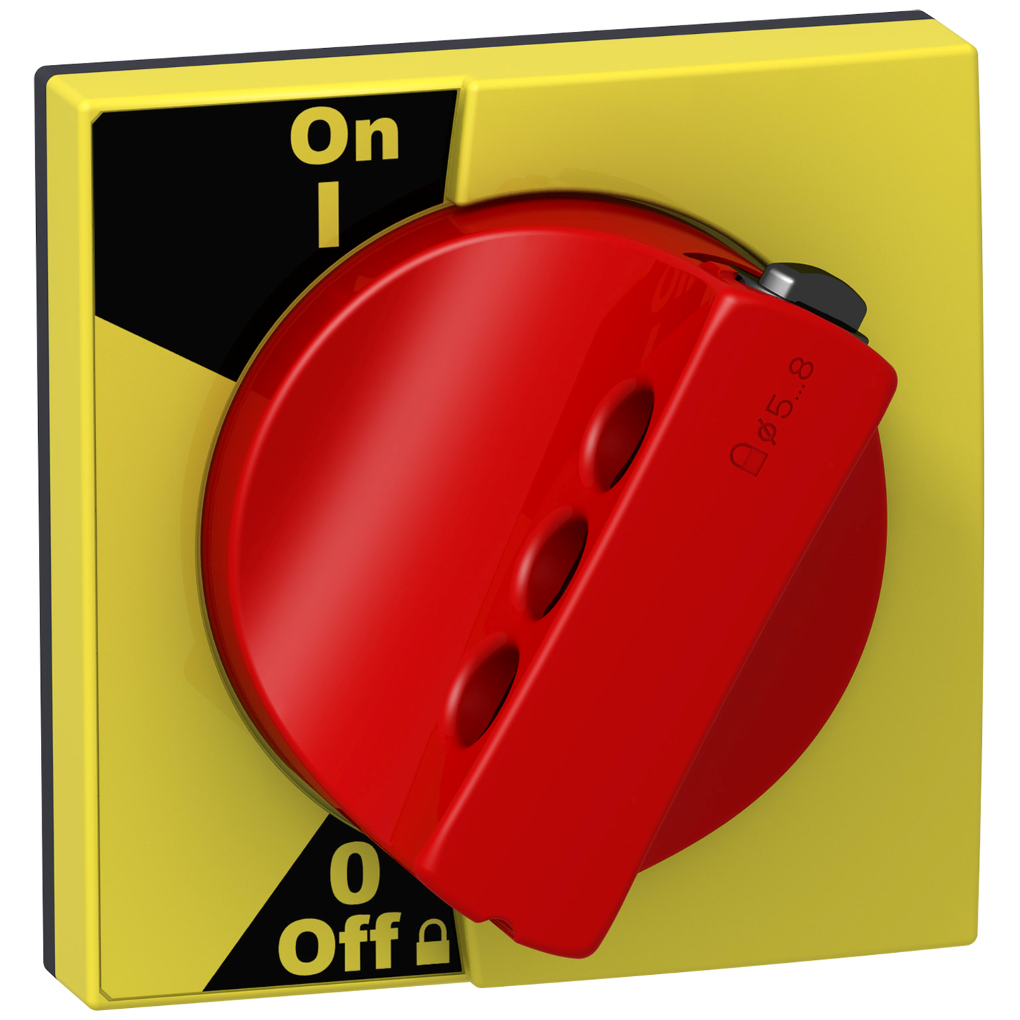 Schneider Electric-A9A27006-Acti9, commande rotative rouge pour iC60 et iID