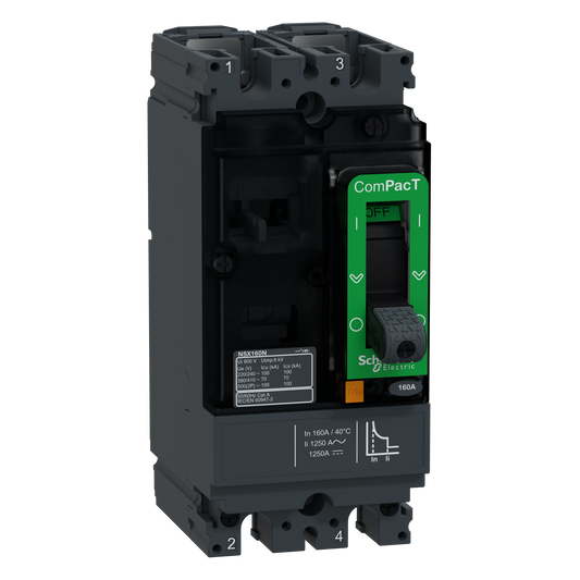 Schneider Electric-C16S2TM160-NSX160S disj TMD 160A 2P fx