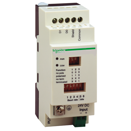 Schneider Electric-TWDXCAISO-Twido - boîtier d'isolement liaison série - bornier à vis - 2xRJ45