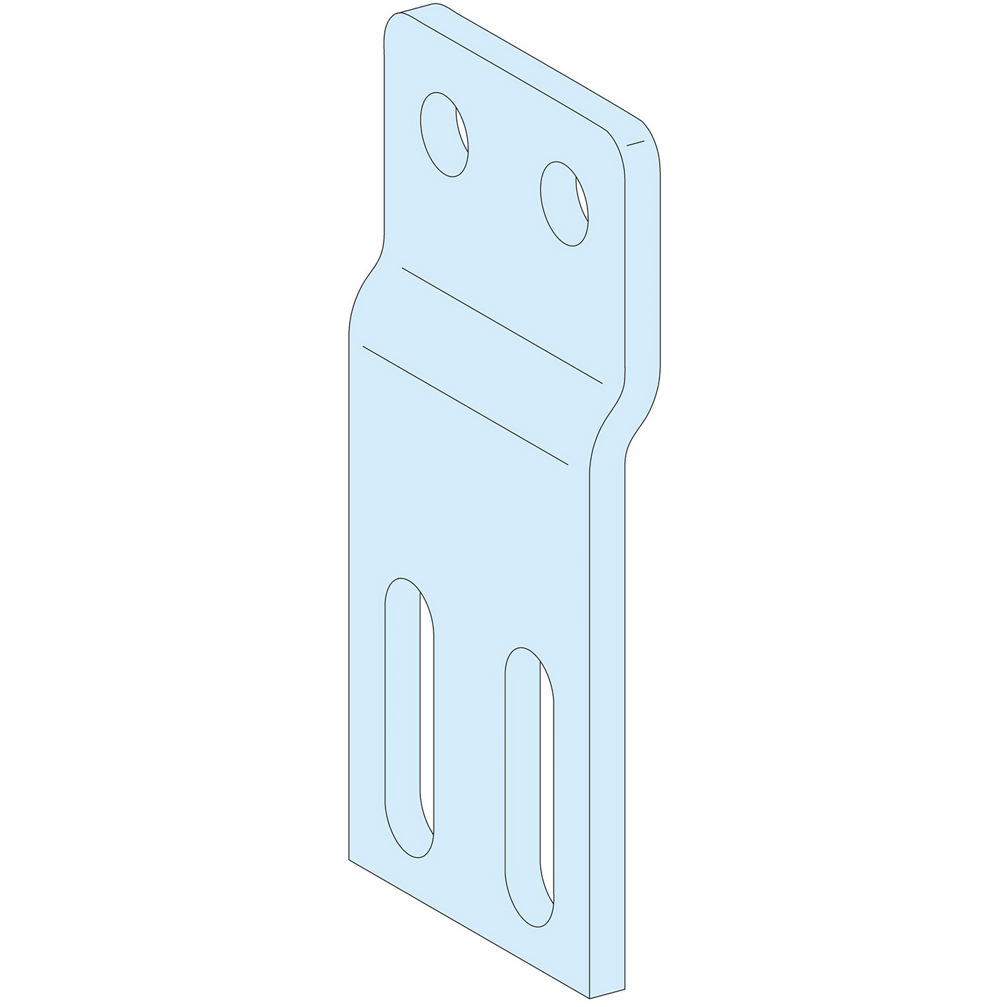 Schneider Electric-LVS04634-PrismaSeT P - Liaison JdB.V / JdB.H 1000A - épaisseur 5 mm