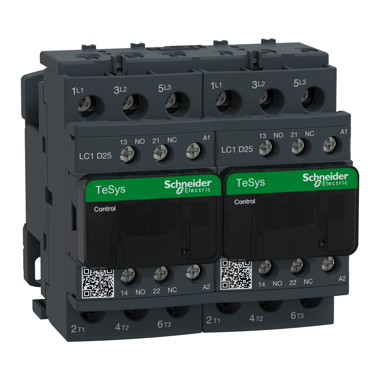 Schneider Electric-LC2D25K7-TeSys LC2D - contacteur inverseur - 3P - AC-3 440V - 25A - bobine 100Vca