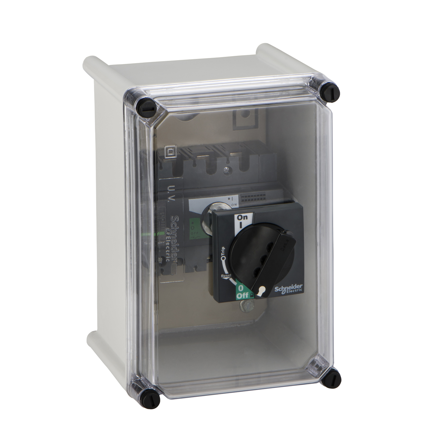 Schneider Electric-28967-coffret étanche pour Interpact INS40 à 160 poignée noire plastique