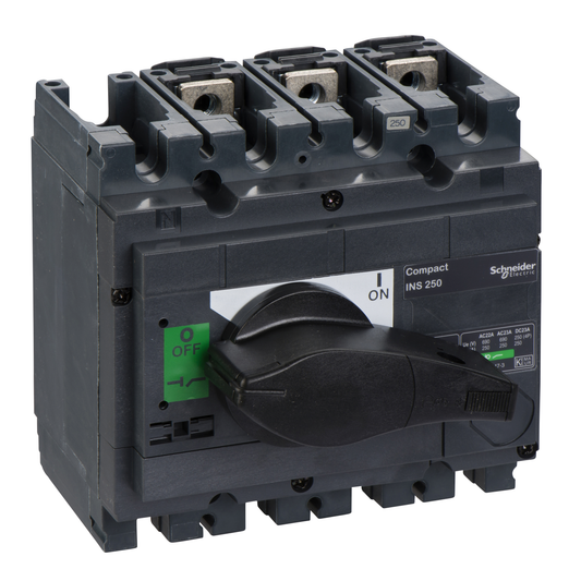 Schneider Electric-31106-ComPacT INS - Interrupteur sectionneur - INS250 3P 250A - poignée noire