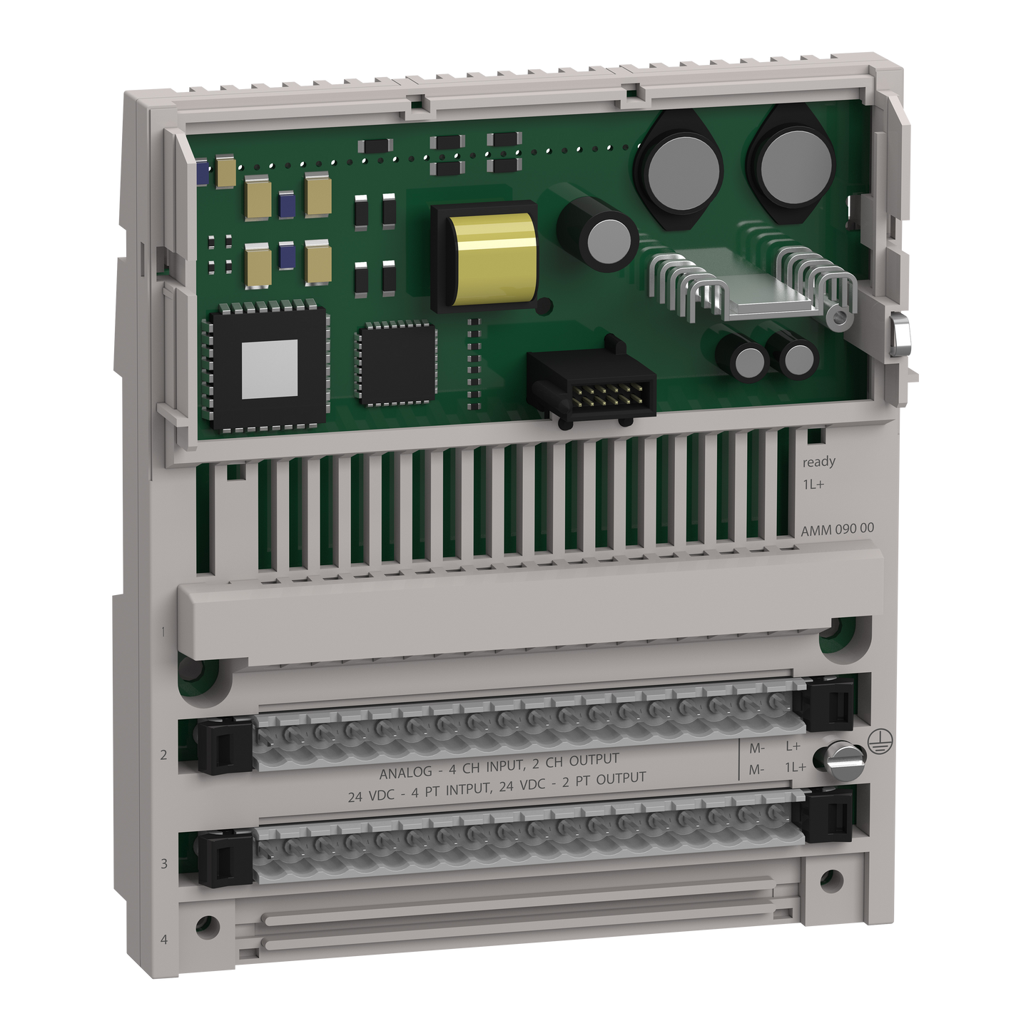 Schneider Electric-170ANR12091-6 ANLG IN/4 ANLG OUT -10/10V 8 DIG I/O
