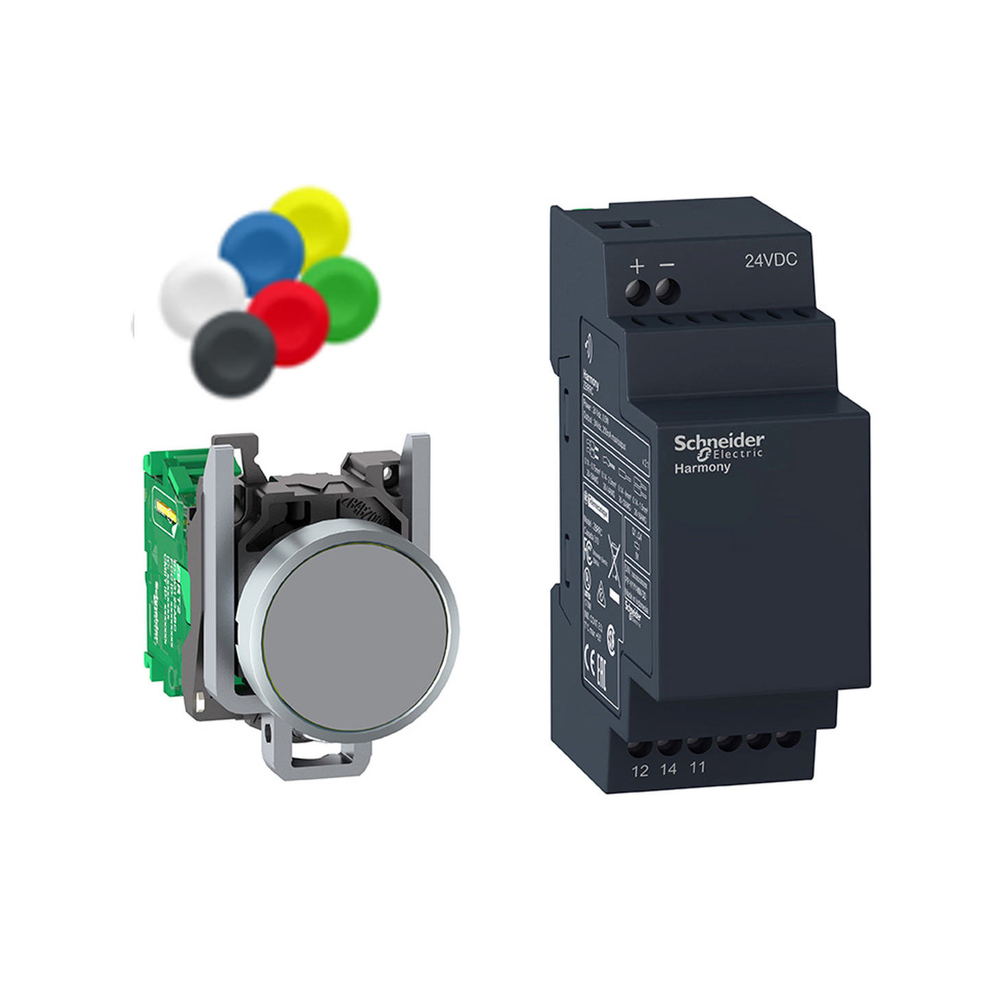 Schneider Electric-XB4RFB01-Harmony pack sans pile & sans fil - Ø22 - récepteur non programmable 24-240Vac