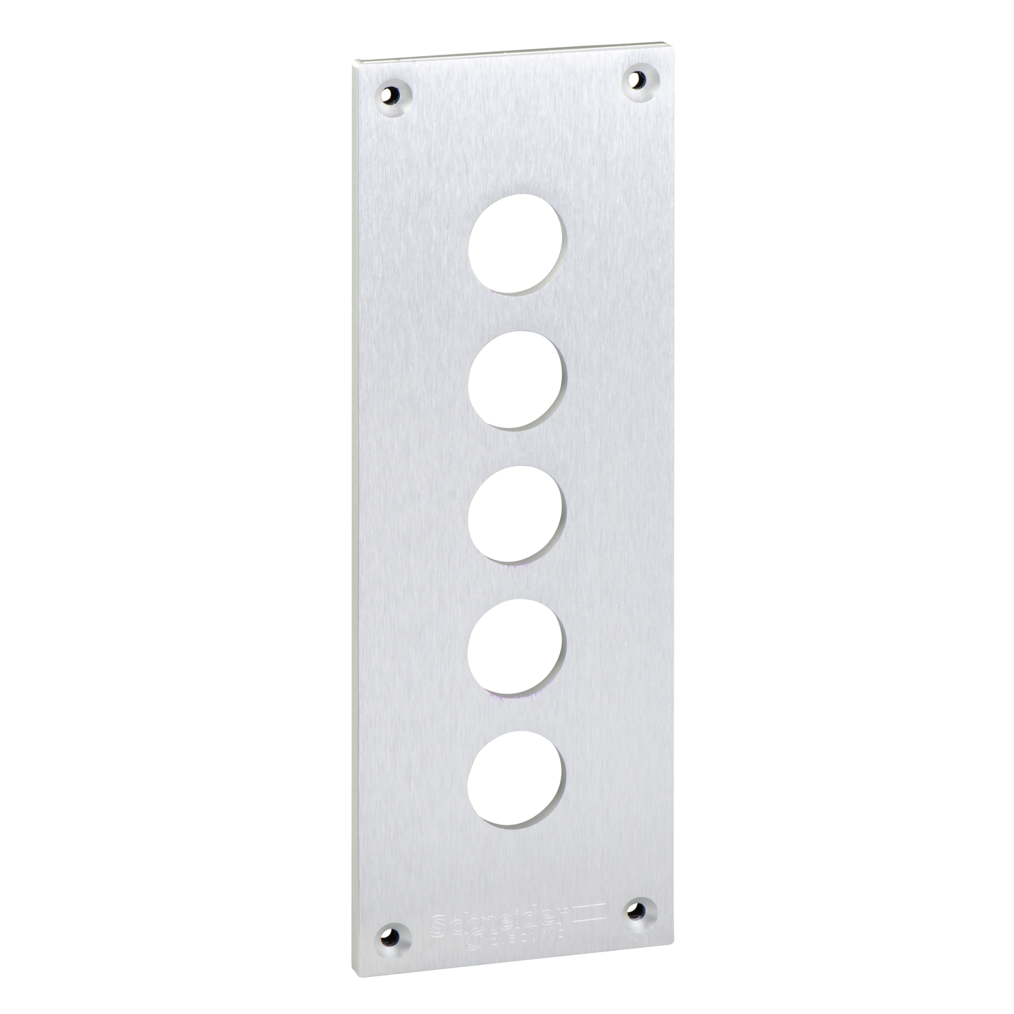 Schneider Electric-XAPE305-Harmony XAPE - plastron percé - métallique - 5 perçages horizontaux