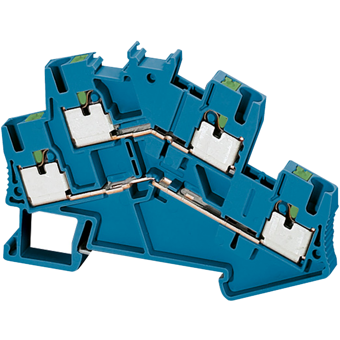 Schneider Electric-NSYTRP24DBL-BORNE PUSH-IN, 2 NIVEAUX, PASSANT, 4 POI