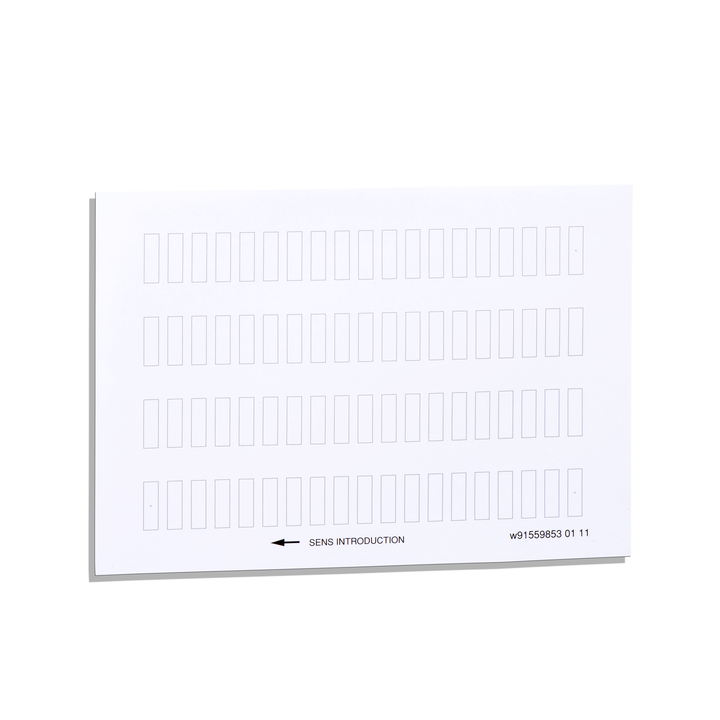 Schneider Electric-ZBY4100-Harmony planche de 76 étiquettes - Ø22 - 8 x 27 mm - non marquée, à imprimer