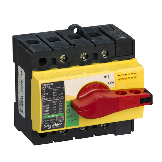 Schneider Electric-28920-INS80 3P 80A ROUGE